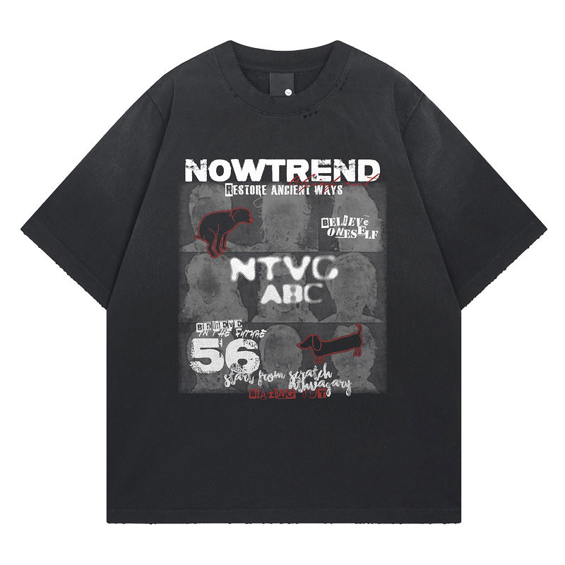 Short Sleeve T-Shirt for Men and Women Loose Half Sleeve