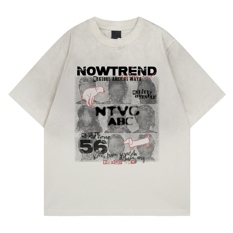 Short Sleeve T-Shirt for Men and Women Loose Half Sleeve